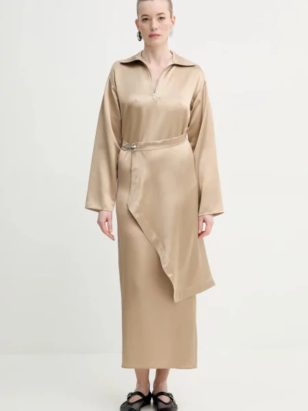 Obleka Nanushka COLTER bež