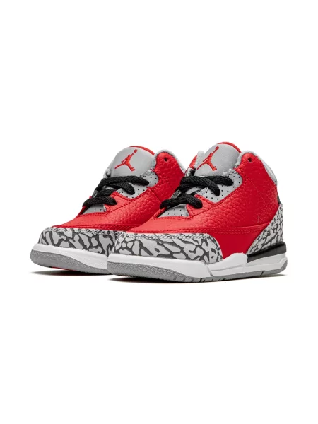 Sneakersy dziecięce Jordan 3 Retro czerwone
