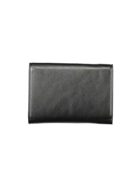 Lniana torebka Valentino Handbags czarna