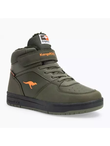 Buty dziecięce KangaROOS K-CP Bound Mid EV military green / flame zielone
