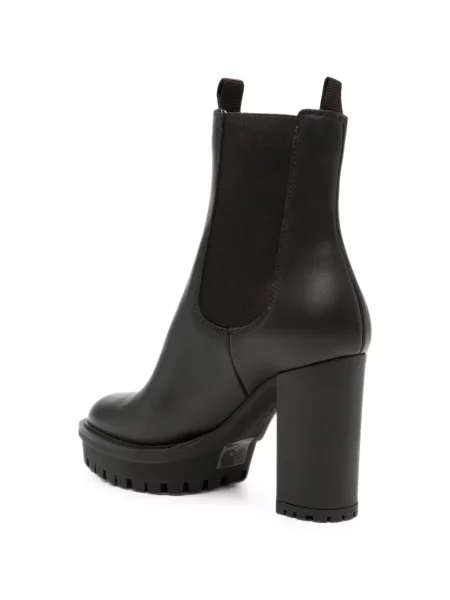 Кожени боти тип челси Gianvito Rossi на платформе черно