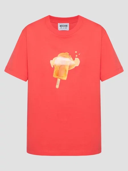 Футболка Moschino красная