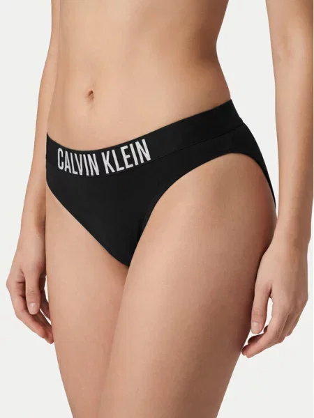 Calvin Klein Swimwear Bikinové nohavičky / biela čierna