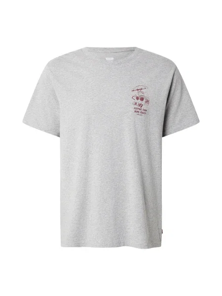 LEVI'S ® Tričko / rubínově červená šedá