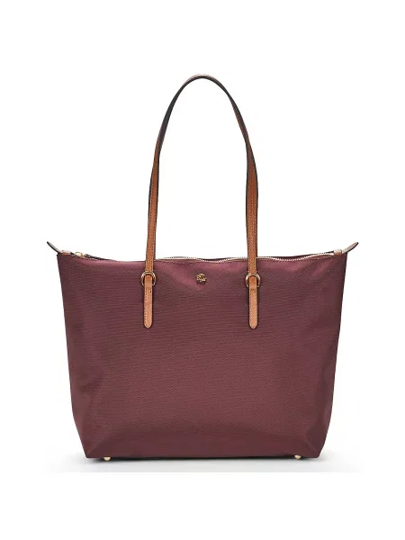 Kabelka LAUREN RALPH LAUREN Bordová fialová