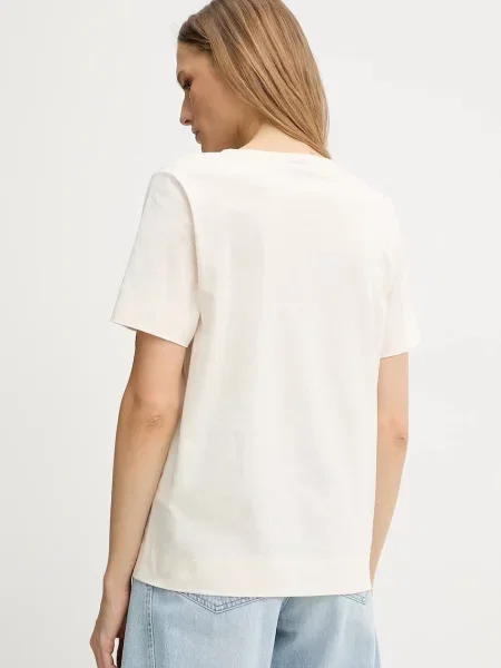 BOSS tricou din bej negru