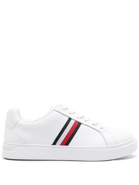 Sneakerși Tommy Hilfiger din piele alb