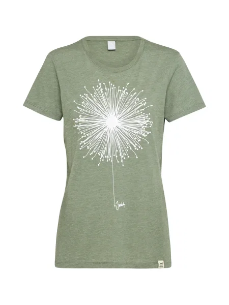 Iriedaily Tricou Blowball verde stuf alb