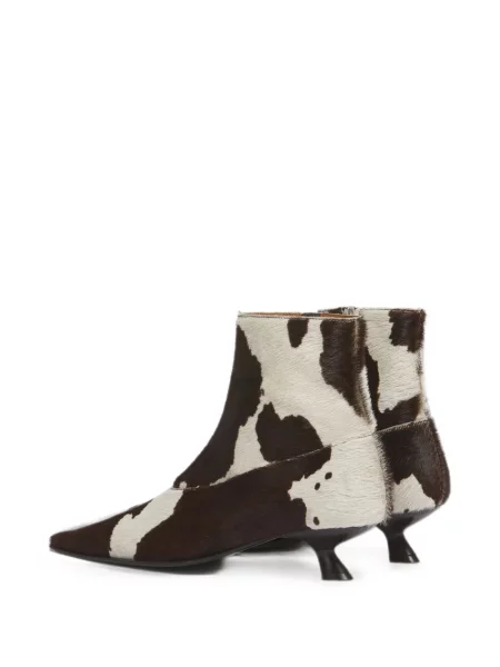 Botine Marni cu imagine alb