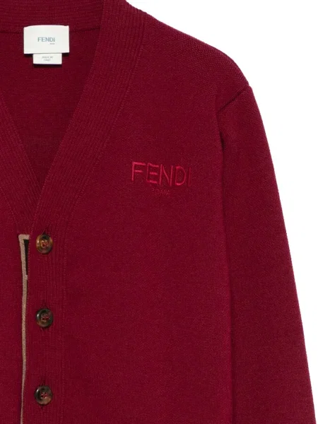 Dětské kardigan Fendi červený