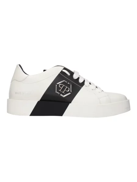 Sneakersy Philipp Plein skórzane białe