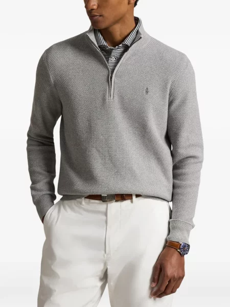 Sweter z golfem Rlx Ralph Lauren szary