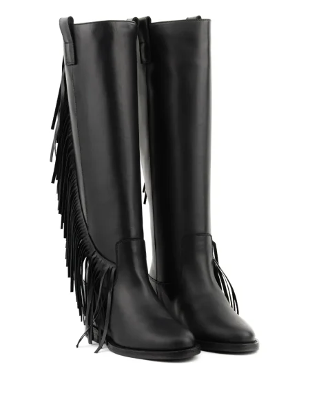 Botine Paul Warmer din piele negru
