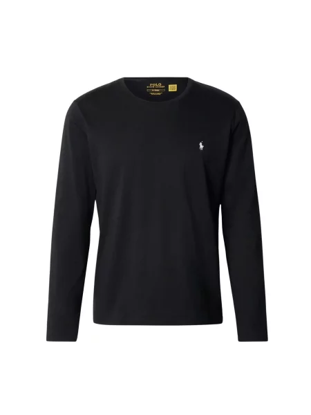 Tričko s dlouhým rukávem Polo Ralph Lauren černé
