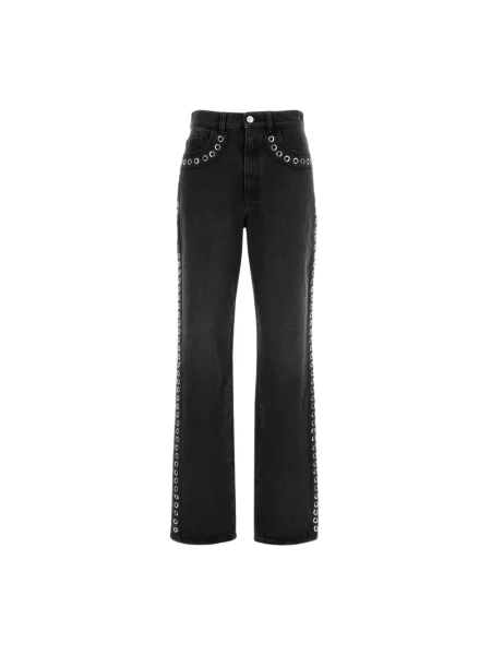 Jeansy straight leg Marni czarne