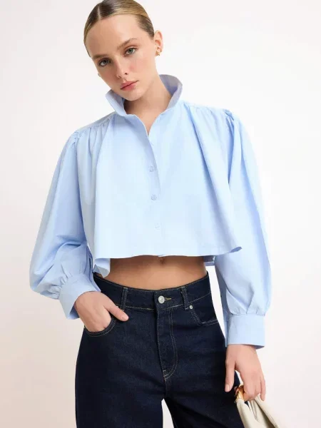 Trendyol Bluză deschis albastru