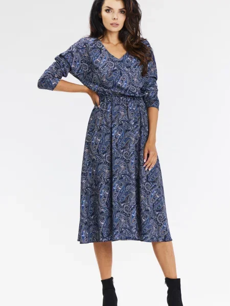 Obleka obleka Awama modra