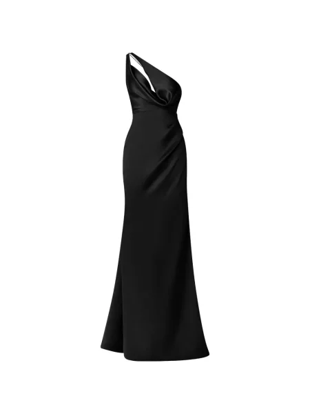 Rochie maxi Il Volo cu un umăr gol negru
