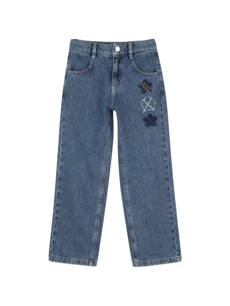 Jeansy straight leg dziecięce Marc Jacobs niebieskie