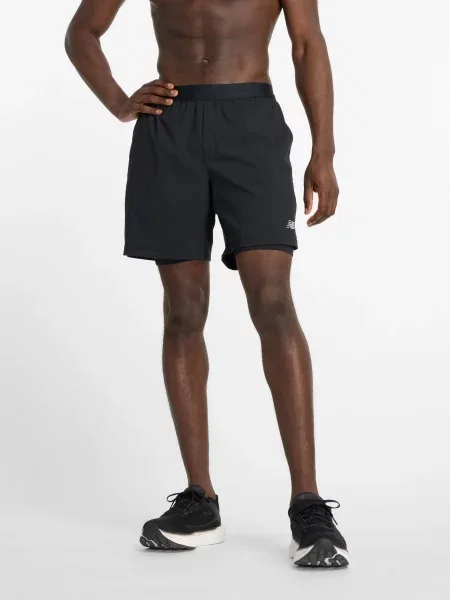 Спортивні шорти New Balance тканина чорний