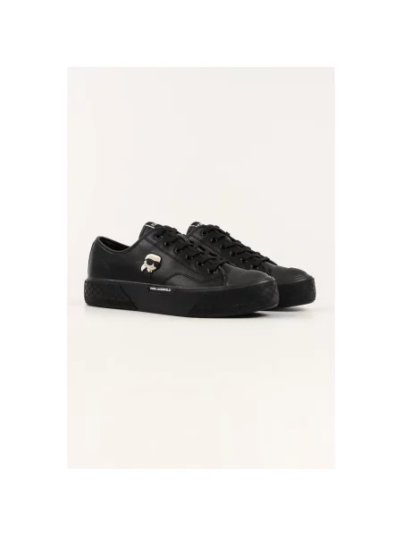 Sneakersy Karl Lagerfeld skórzane czarne