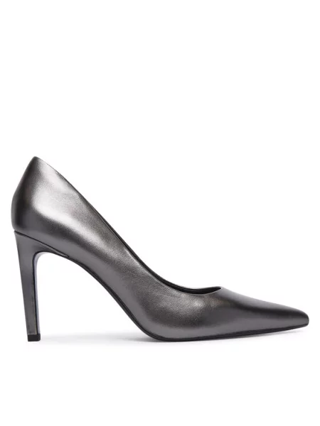 Calvin Klein Aukštakulniai Ess Stiletto 90 Met Lth Tamsiai pilka