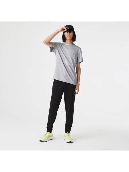 Lacoste T-Shirt Z Kołnierzykiem Z Logo Regular Fit szary