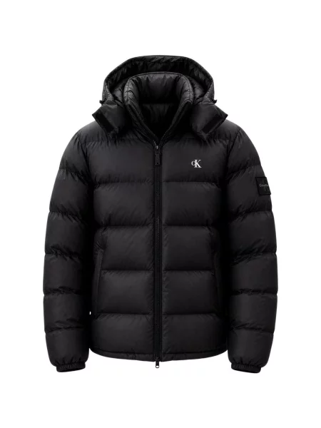 Geacă de blugi Calvin Klein Jeans negru