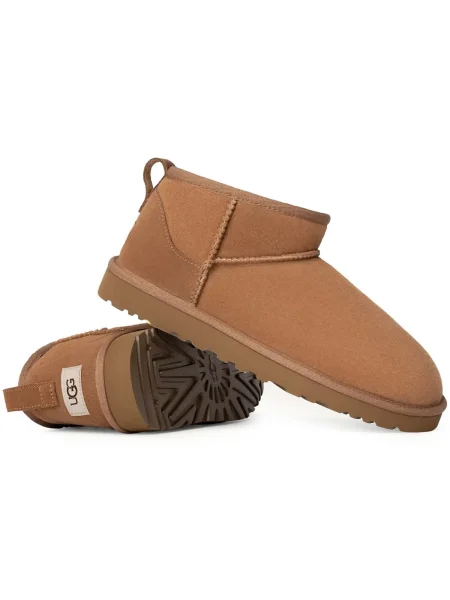 UGG Hótaposó Classic Ultra Mini | hasított bőr barna