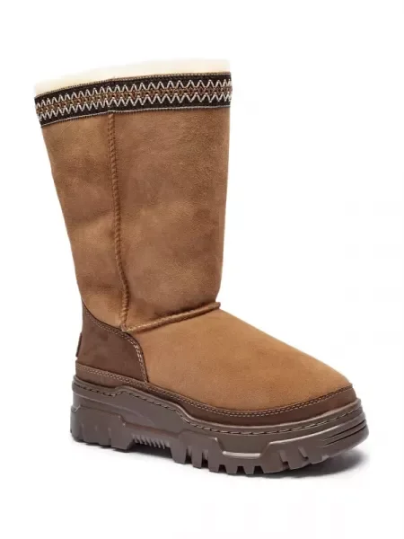 UGG De piele bocanci TRAILGAZER cu adaos de lână