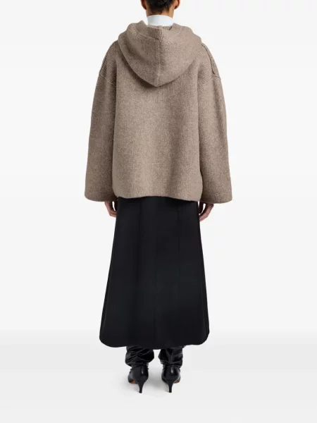 Geacă Proenza Schouler White Label cu glugă alb