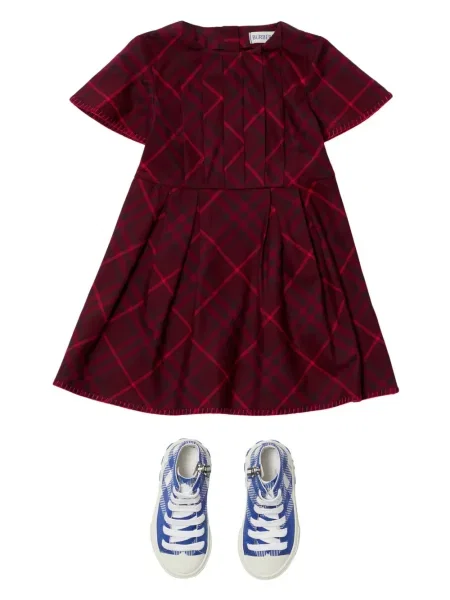 Sukienka dziecięca Burberry czerwona
