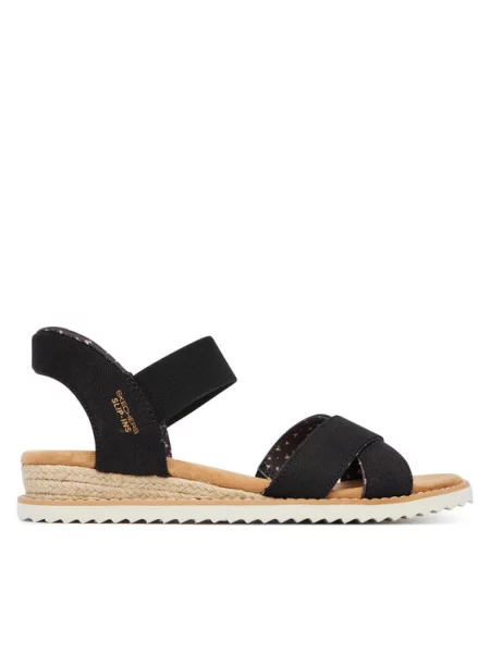 Skechers Sandale BOBS Desert Kiss Golden Lily negru