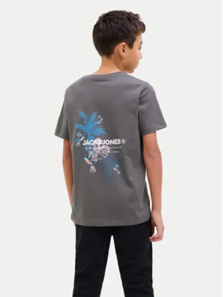 Jack & Jones Junior Marškinėliai Hawaii pilka