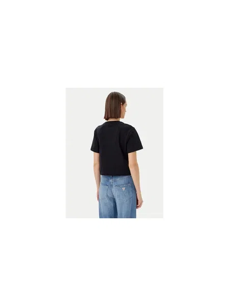 Guess Póló Boxy Fit fekete