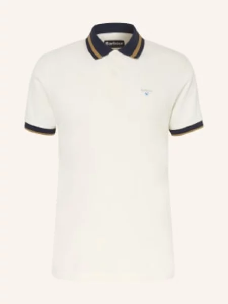 Barbour Piqué Polokošile Anthorn režná / koňaková / tmavě modrá