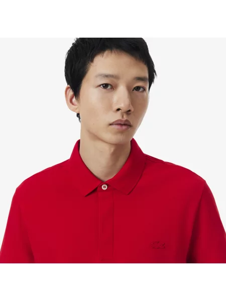 Lacoste Koszulka Polo Smart Paris Z Elastycznej Bawełny czerwona
