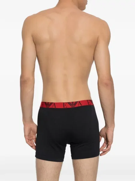 Boxeri Emporio Armani cu autograf negru