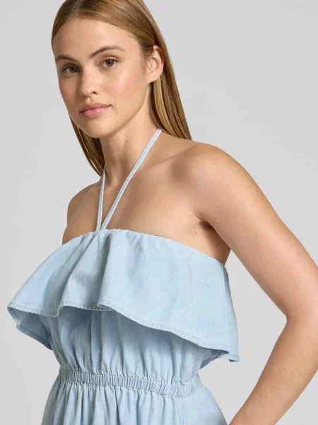 Drykorn Sukienka Z Odkrytymi Ramionami Lumira W Stylu Jeansowym blau
