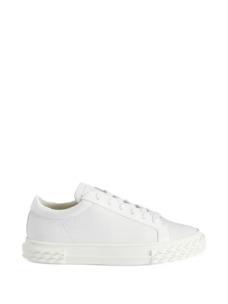Fűzős csipkés sneaker Giuseppe Zanotti fehér