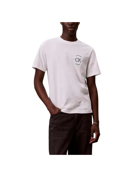 Tricou Calvin Klein Jeans alb