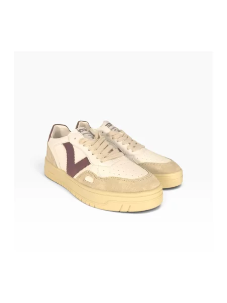 Sneakersy Victoria skórzane beżowe