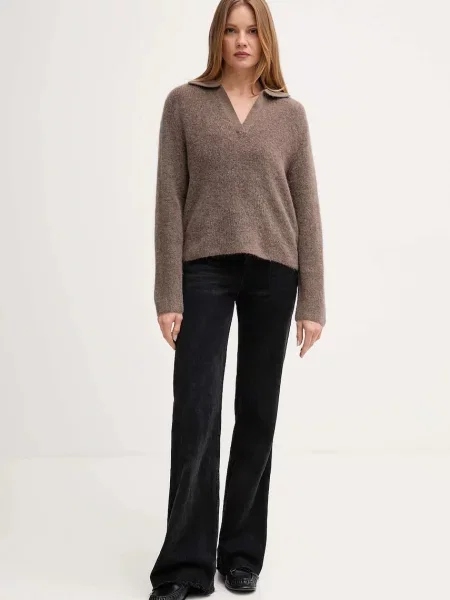 Светр із додаванням вовни Mos Mosh THORA коричневий