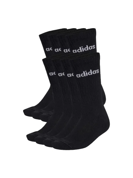 ADIDAS PERFORMANCE Șosete sport LINEAR CUSHIONED CREW SOCK 10 PAIR PACK' negru