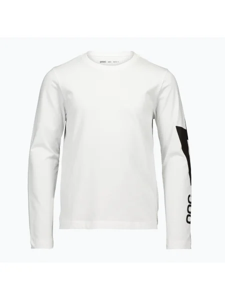 Gyerek hosszú ujjú póló POC Tee Jr blixten white. Méret: fehér