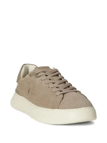 Zvonové prošívané tenisky Polo Ralph Lauren bílé