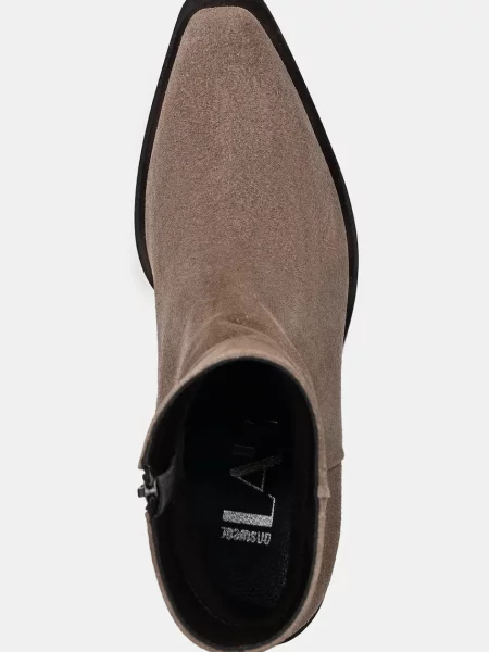 Замшевые утепленные ботинки Answear.lab бежевые