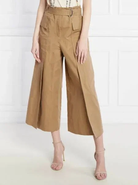 Weekend MaxMara Pantaloni PINIDE | flare fit | cu adaos de in bej