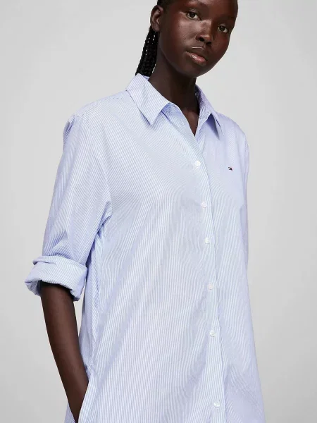 Смугаста сукня Tommy Hilfiger блакитна