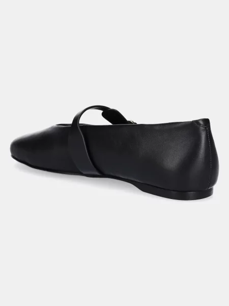 Кожаные балетки Steve Madden черные